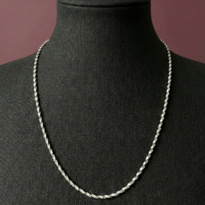 The Ethereal 925 Silver Singapore Twist Chain