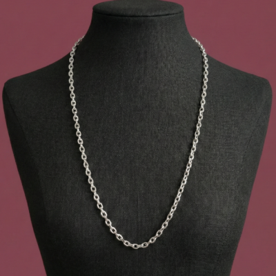 Chain #10: The Celestial 925 Silver Saturn Beaded Chain