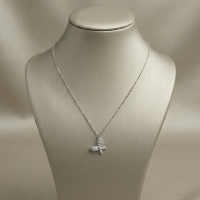 The Ethereal Moonstone Teardrop 925 Silver Necklace