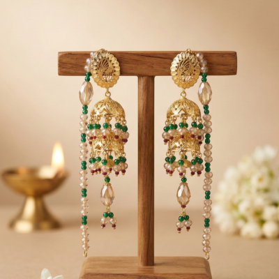 Majestic Elephant Parade 925 Silver Jhumka