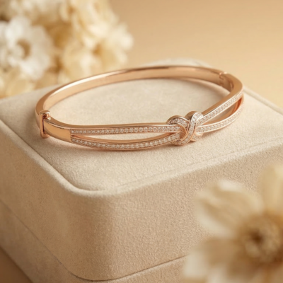 Intricate Braided Herringbone with Diamond-Cut Accents 92.5 Sterling Silver Bracelet