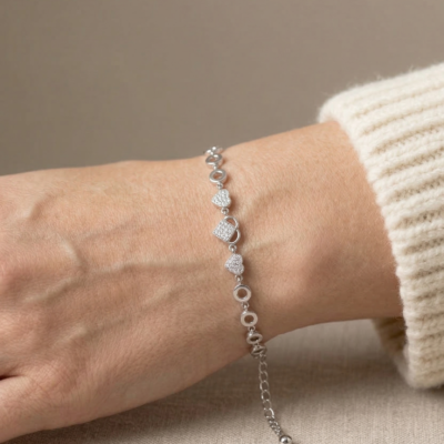 Intricate Braided Snake 92.5 Sterling Silver Bracelet