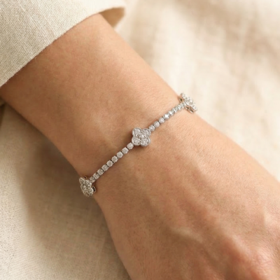 Industrial Link & Pin 92.5 Sterling Silver Bracelet