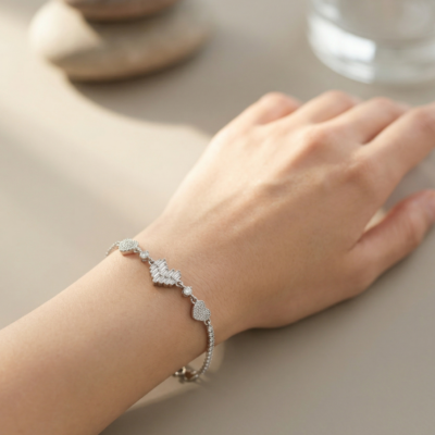 Intricate Rope & Box Hybrid 92.5 Sterling Silver Bracelet