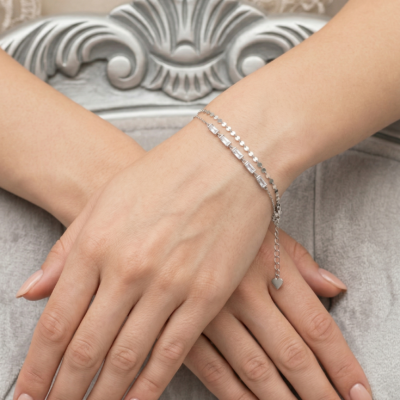 Intricate Foxtail Braided 92.5 Sterling Silver Bracelet