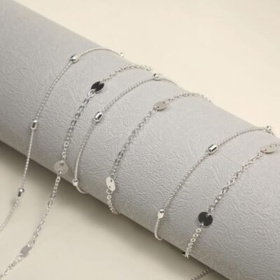 Intricate "Celestial-Orb" Beaded 92.5 Sterling Silver Body Chain