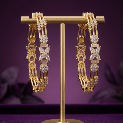 Architectural Solid Hexagonal 92.5 Sterling Silver Bangle