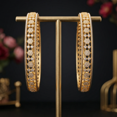 Architectural Solid Concave-Profile 92.5 Sterling Silver Bangle