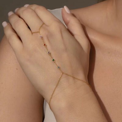 Premium Multi-Facet 92.5 Sterling Silver Architectural Hexagonal Ring-Bracelet