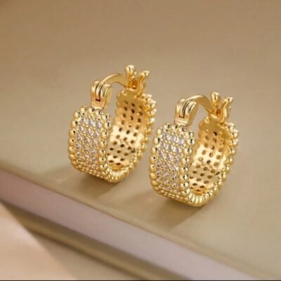 Premium Multi-Facet 92.5 Sterling Silver Architectural Hoop Earrings