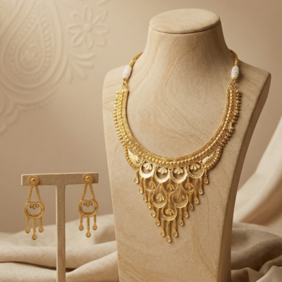 Intricate "Shield-Scale" Armor 92.5 Sterling Silver Necklace