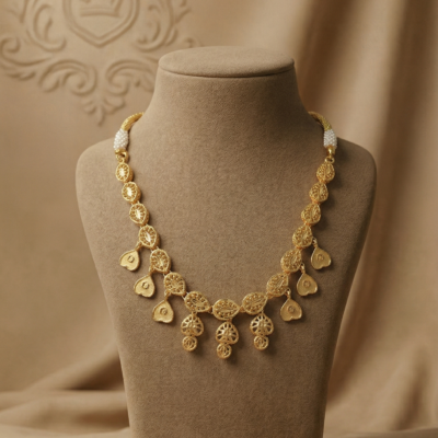 Intricate "Serpent-Knot" Textured 92.5 Sterling Silver Necklace