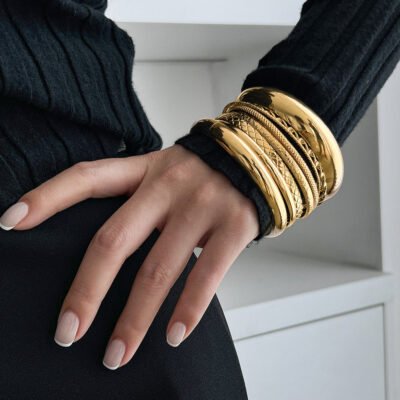 Intricate "Hex-Core" Honeycomb 92.5 Sterling Silver Bangle
