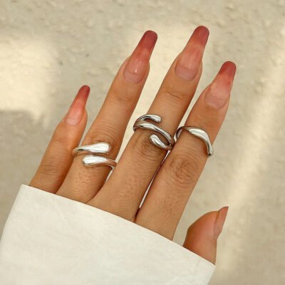 Premium Multi-Facet 92.5 Sterling Silver Architectural Decagonal Ring