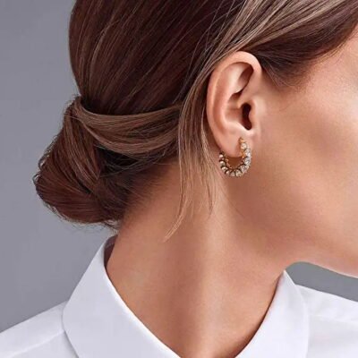 Premium Multi-Facet 92.5 Sterling Silver Architectural Asymmetric Drop Earrings