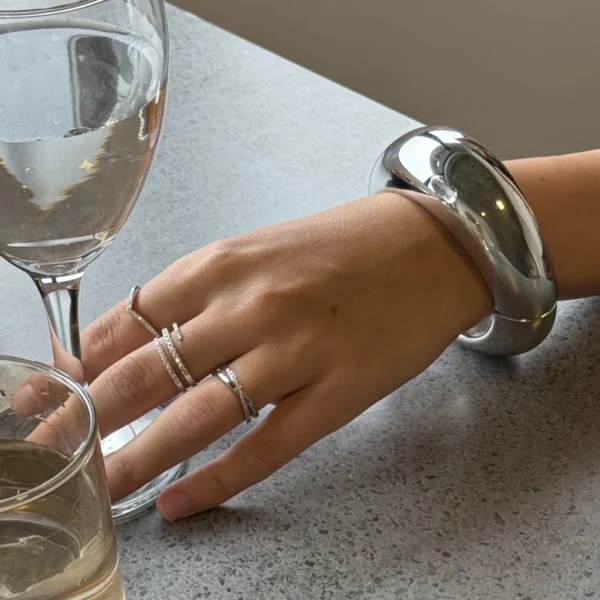 Crystal Line Bangles