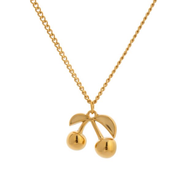 Gold Bow Ball Drop Pendant