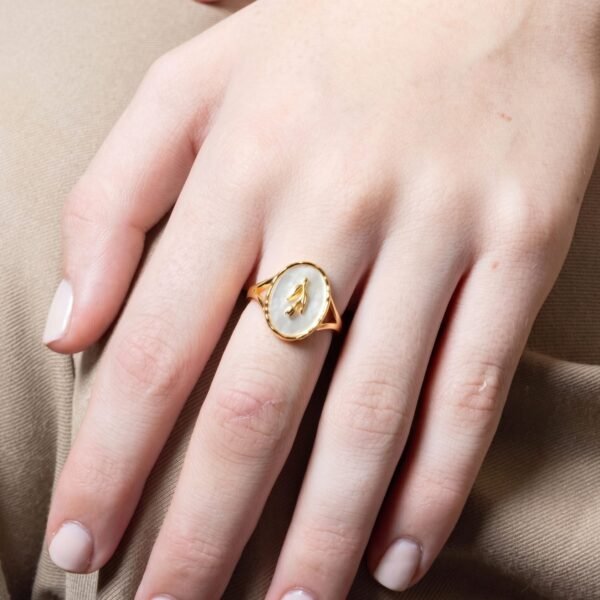 Pearl Leaf Ring