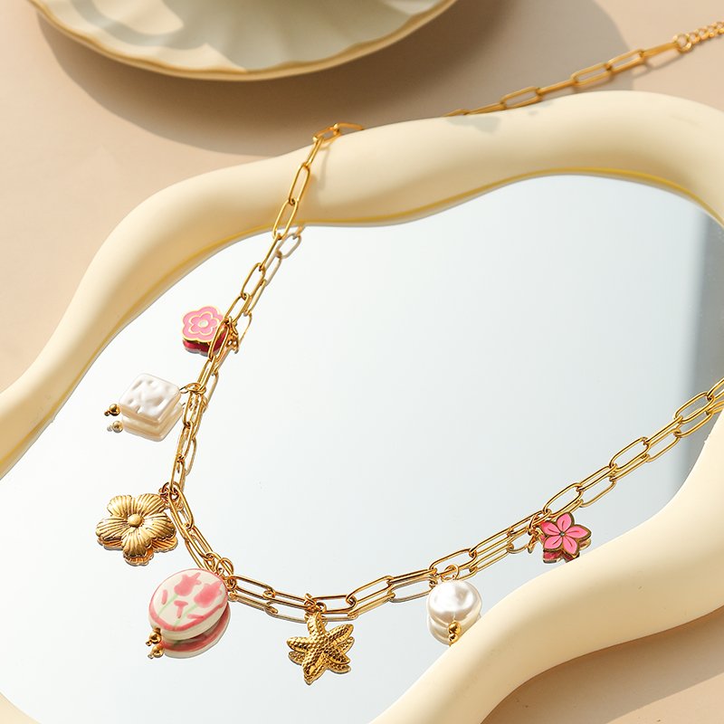 Pearl Station Necklace