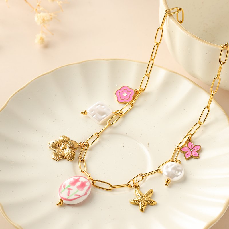 Pearl Station Necklace
