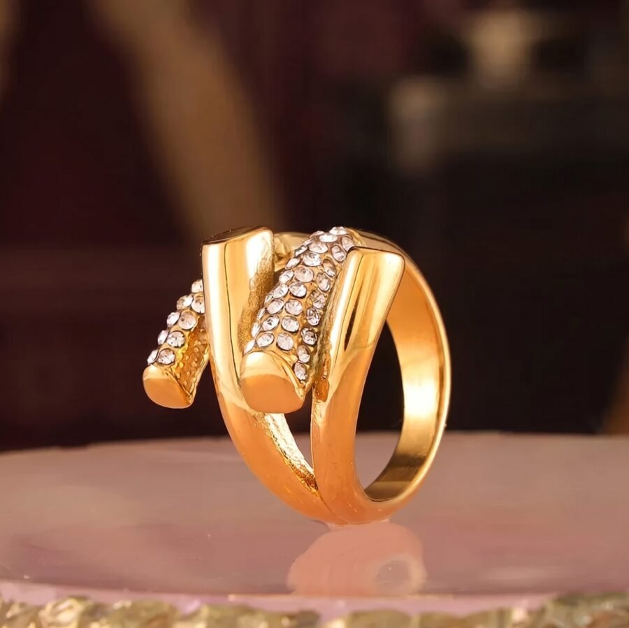 Twin Pave Wrap Ring