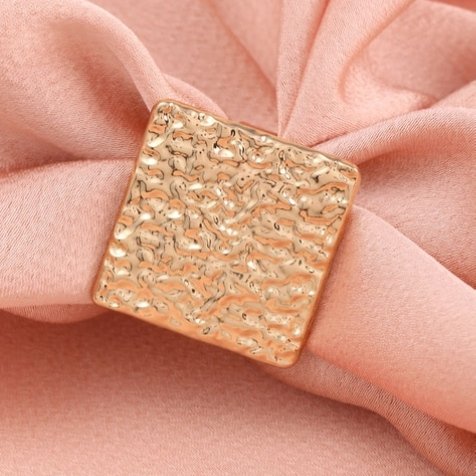 Hammered Square Ring