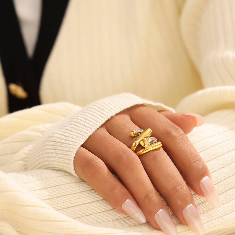 Cascade Pave Ring