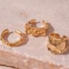 Crushed Gold Ring