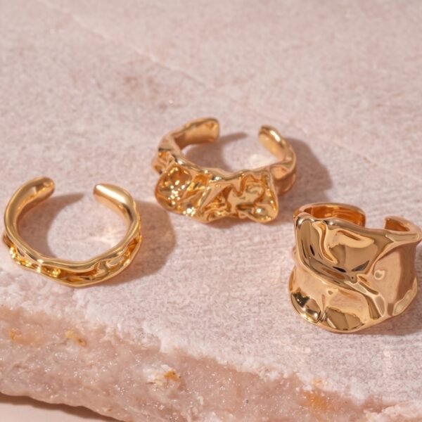 Crushed Gold Ring