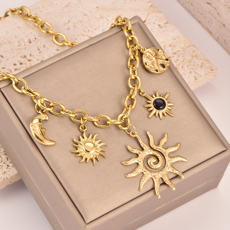 Sun Charm Delicate Necklace