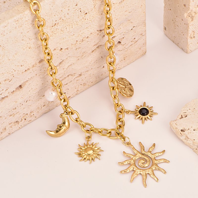 Sun Charm Delicate Necklace