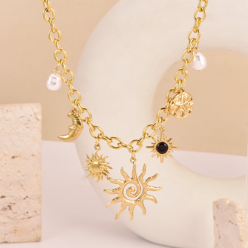 Sun Charm Delicate Necklace