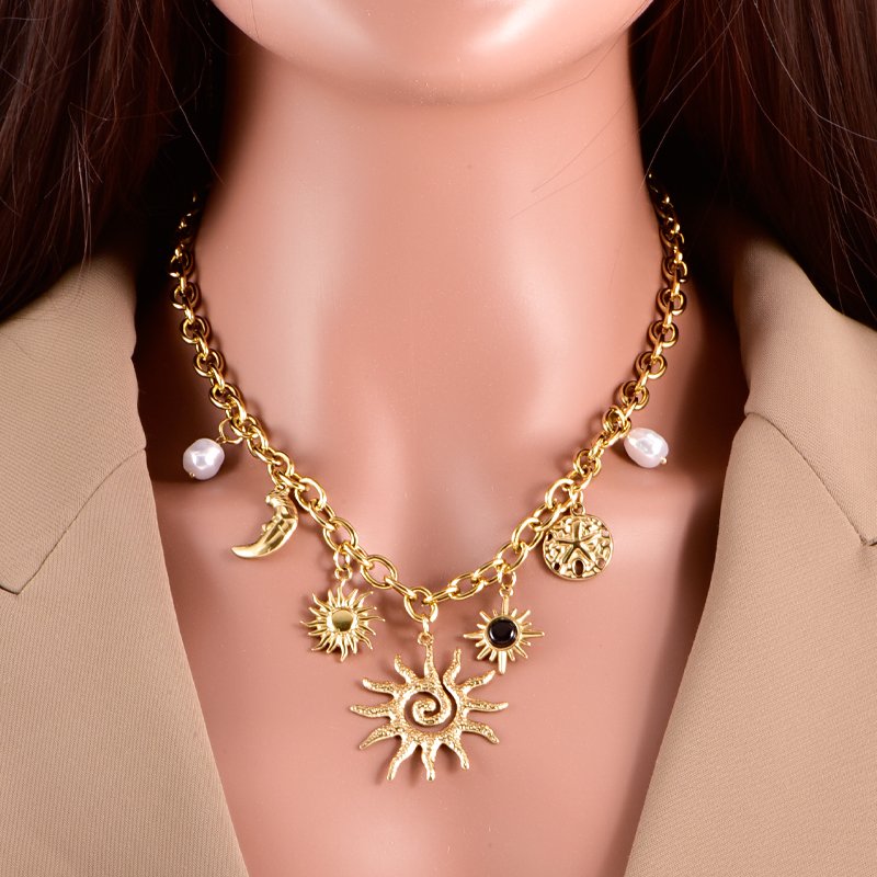 Sun Charm Delicate Necklace