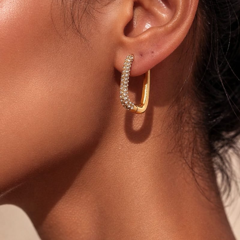Bamboo Hoop Earrings