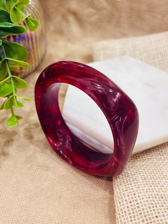 Ruby Resin Bangle