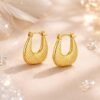 Chunky U-Hoop Earrings