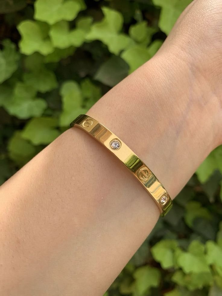 Carved Gold Cuff