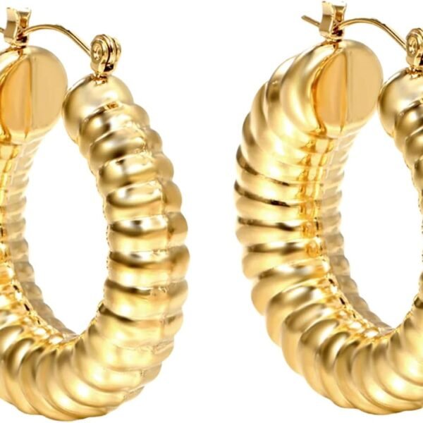 Gold Geometric Drop Earrings