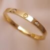Carved Gold Cuff