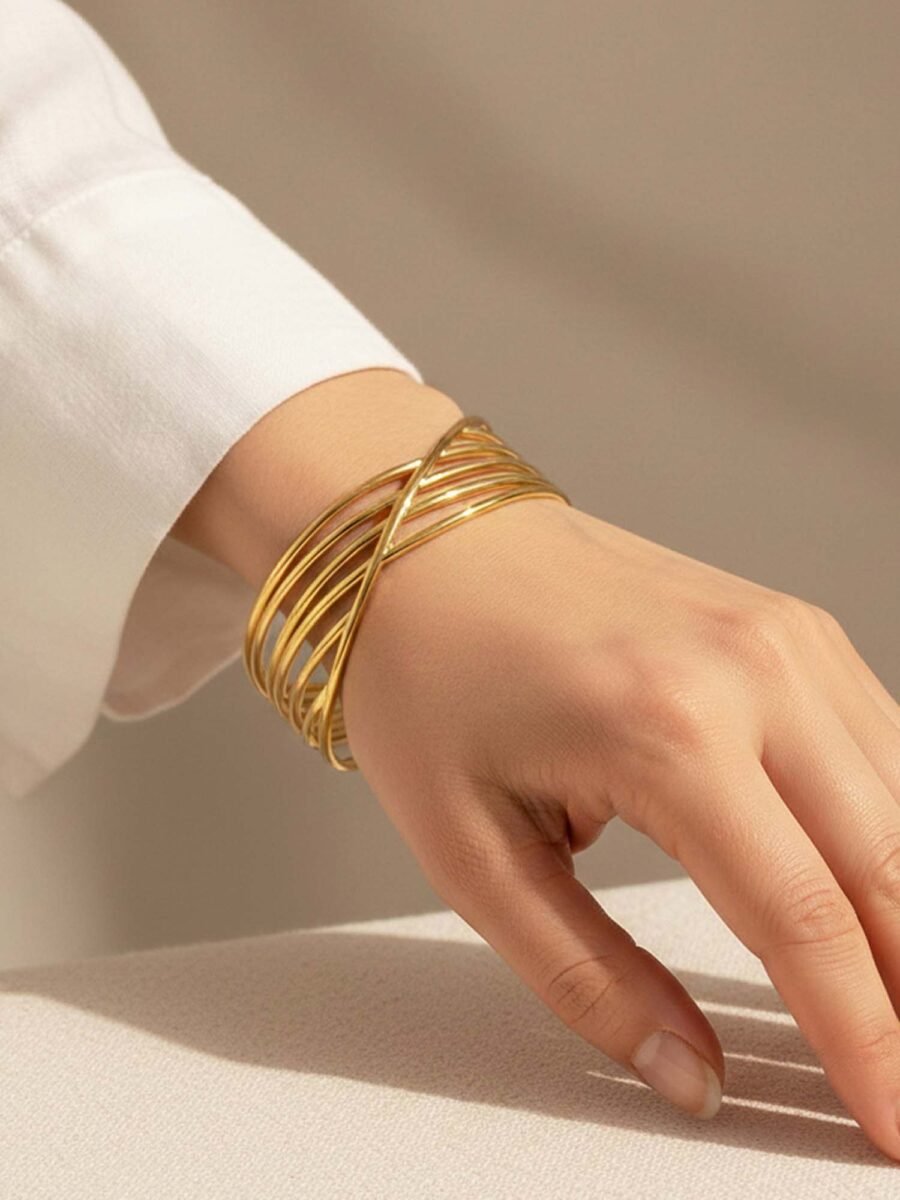 Stacking Gold Bangles