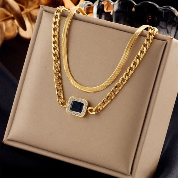 Layered Minimal Chain Necklace