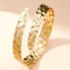 Hammered Wide Arm Cuff