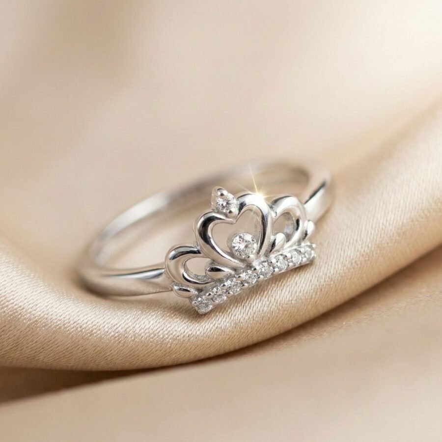 925 Silver Blue Sapphire Solitaire Ring
