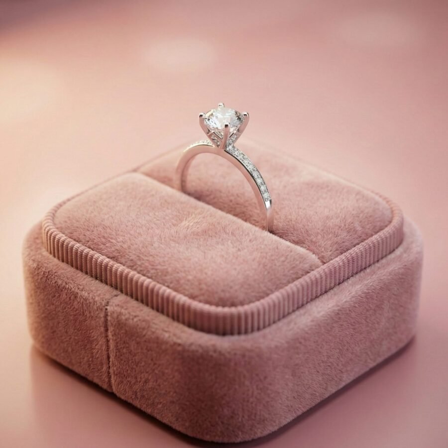 925 Silver CZ Cluster Cocktail Ring