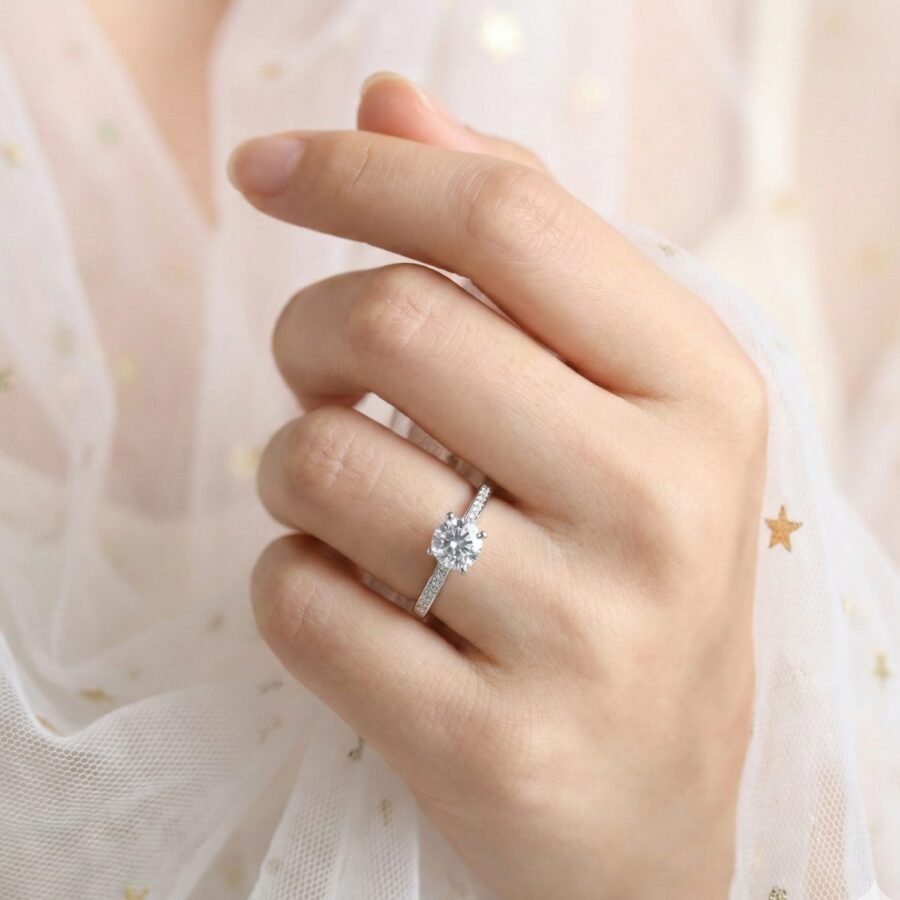 925 Silver CZ Cluster Cocktail Ring