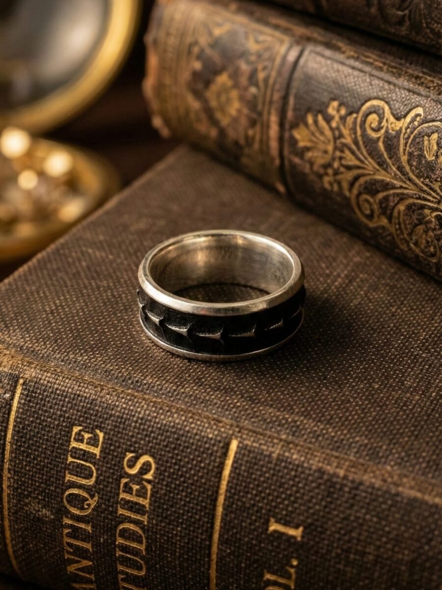 925 Silver Black Onyx Statement Ring