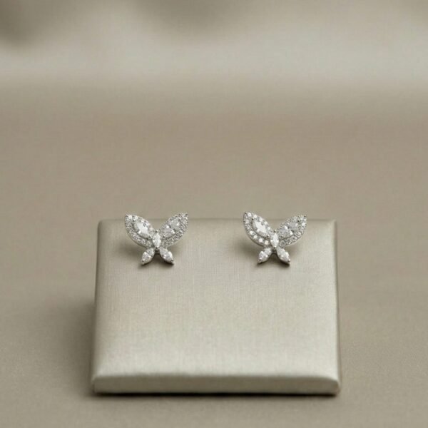 925 Silver CZ Round Pendant Necklace Set