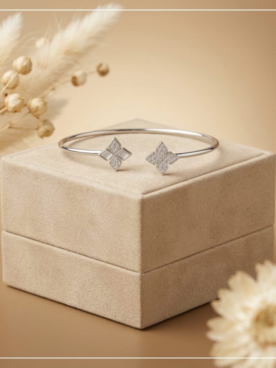 Pearl Butterfly Charm Bracelet
