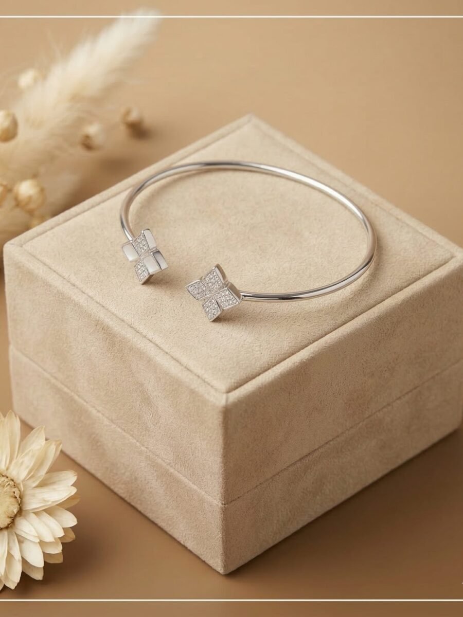 Pearl Butterfly Charm Bracelet