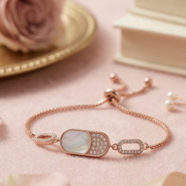 CZ Flower Cluster Bracelet